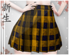 ☽ Skirt Yellow Plaid.