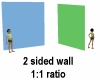 2 Sided Wall 1:1 Ratio