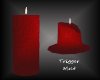 Melting candle - Red