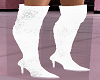 Pointy Toe White Boots