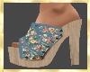 Flowers Wooden Wedges
