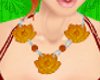 SunFire Flower Necklace