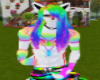 Rainbow Rave Ponytail