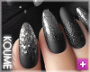 Black Ombre Nails