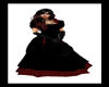 Red Black Long Dress