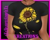 Sunflowers& Skulls Tee