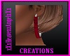 Amber Red Earrings