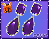 Purple & Diamond Earring