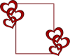 Valentines Hearts Frame