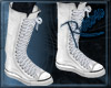 RR~ Wht Converse Boots