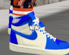 BLUE WHITE AIR DUNKS