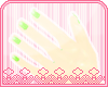 *AM* green nails