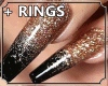 Glitter Nails +Rings