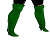 Green Suede Thigh boots