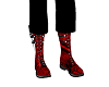 (SJV) Red Military Boots