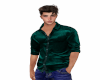 Teal Pattered Silk