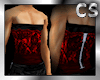 ^CS^ Lacey Corset @ red