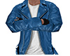 Turquoise Leather Jacket