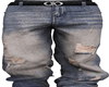 Blue Distressed Baggys