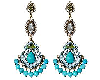 Turqoise Pearls-earrings