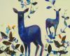 Blue Deer Painting
