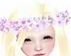 White /Pink Hair Flowers