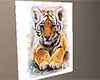 Tiger on canvas