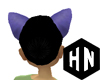 purple furry ears