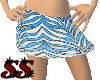 BL/W zebra miniskirt