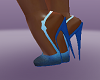 3 tone blue heels