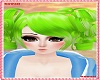 kawaii green hair