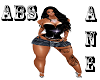 Abs jeans/black saia-