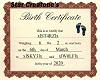 Stars Birth Certificate