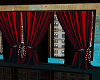 RED AND BLACK CURTAINS