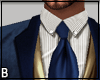 Blue Gold Suit Tie 2