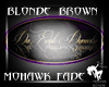Blonde Brown Mohawk Fade