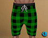Green PJ Shorts Plaid M