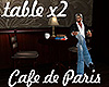 [M] Cafe Paris Table x2