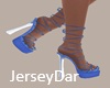 String Heels Blue