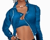 CHAQUETA CUERO AZUL