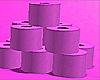 Toilet Paper Stack pink