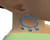 LL-Blue Bfly earrings