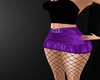purple skirt  net leggin