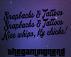 Snapbacks & Tattoos!
