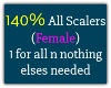140% F. Full Scaler.