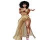 magy dress gold