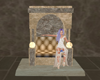 Medieval single throne