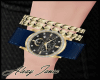 Relogio Blue +Gold
