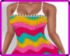 Rainbow Crochet Dress