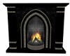 Ornate Black Fireplace